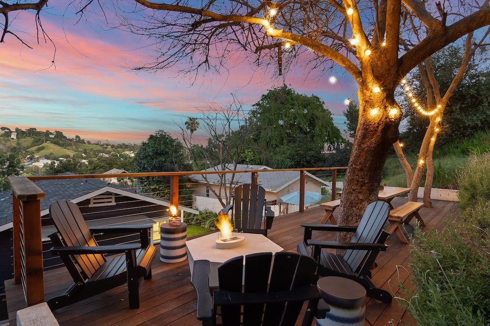 Mid-Century Modern Craftsman Hillside Home - לוס אנג'לס - מרפסת