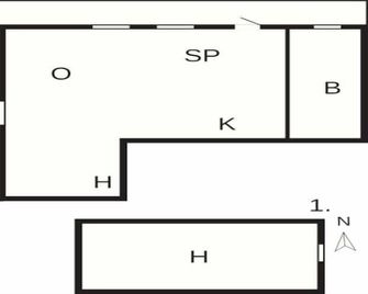 4 person holiday home in Skagen-By Traum - Skagen - Grundriss