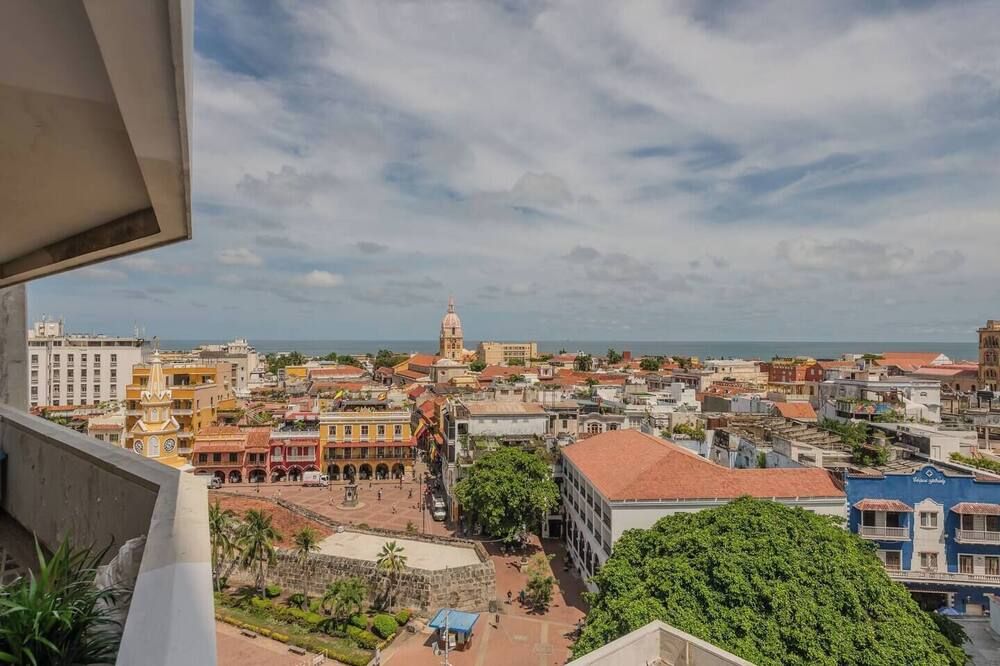 Spectacular City Views -Prime Location-Clock Towe - קרטחנה דה אינדיאס - מרפסת