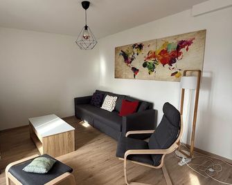 Spacious T2 apartment - near Strasbourg center/Parliament - Schiltigheim - Living room