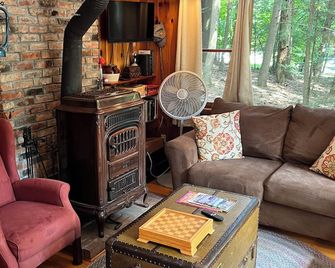 A beautiful lake view cabin on Friends Lake - Chestertown - Вітальня