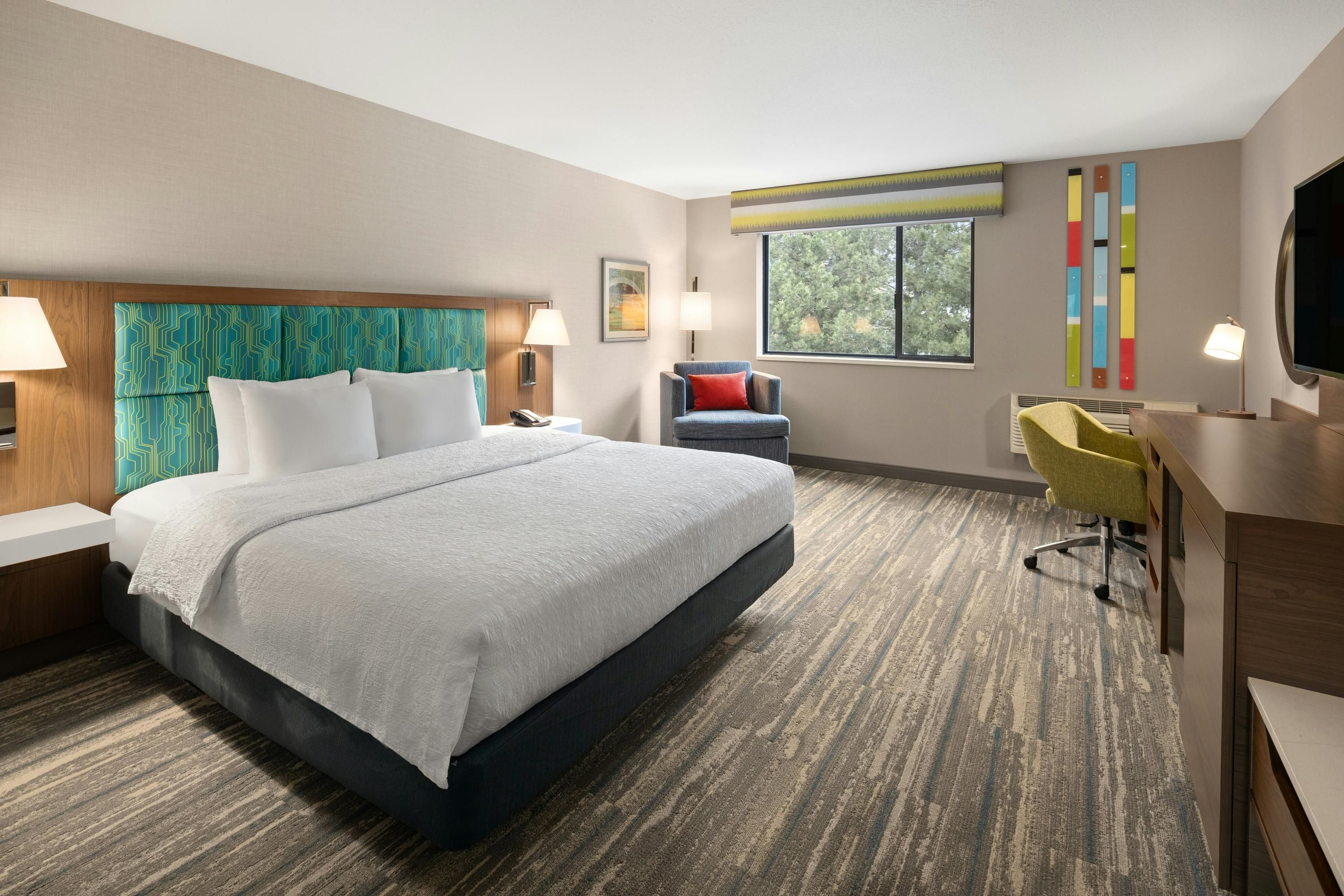 Hampton Inn Spokane - ספוקיין - חדר שינה
