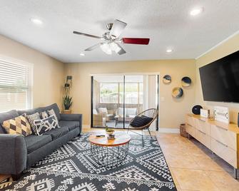 The Modern Beach Pad - Cocoa - Living room