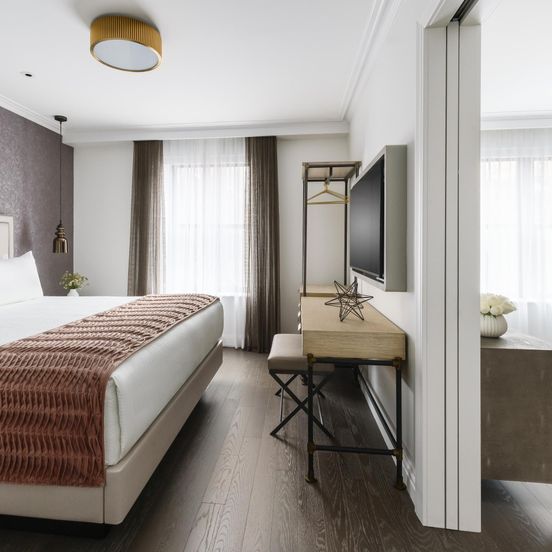 Bedroom view of The Wallace