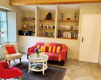 Las Costas panoramic villa - Saint-Guilhem-le-Désert - Living room