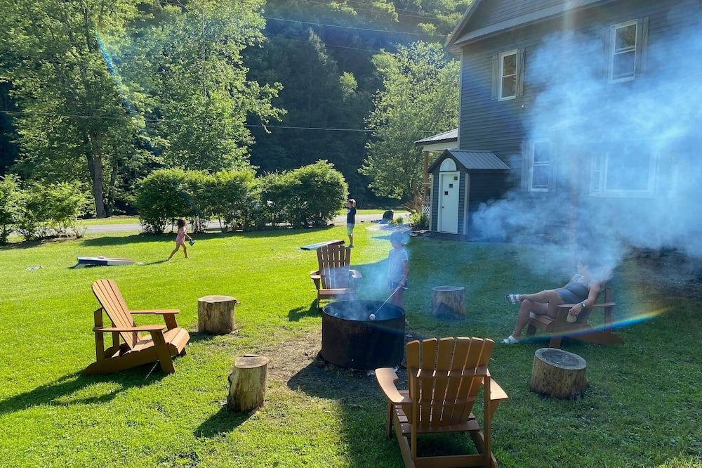 Spacious PA Wilds Getaway! Water views, firepit w/ covered patio