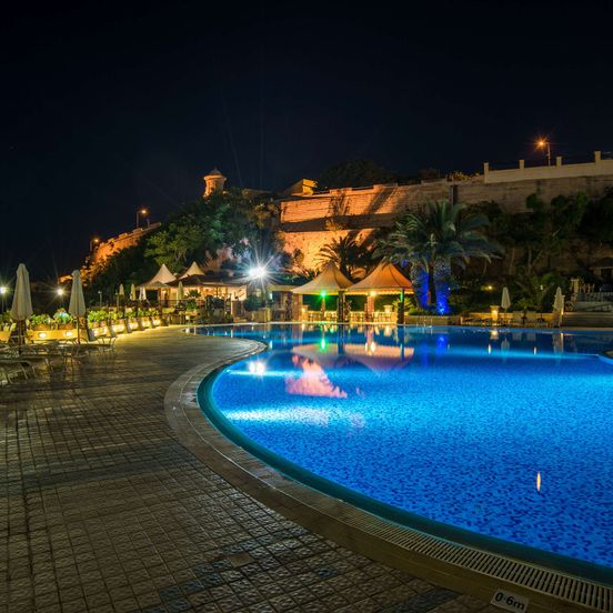 Pool view of Grand Hotel Excelsior