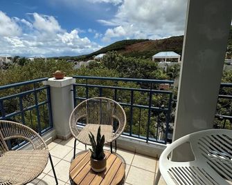Penthouse with Pool, AC, 3 BR, Fast WiFi, we allow Pets, amazing sunsets views! - Ceiba - Balcón