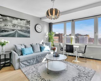 Forenom Serviced Apartments Oslo Rosenhoff - Oslo - Pokój dzienny