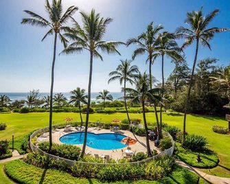 Oceanfront, Ocean-View, Steps to Beach, Kaha Lani Resort #221, Wailua Golf - Lihue - Basen