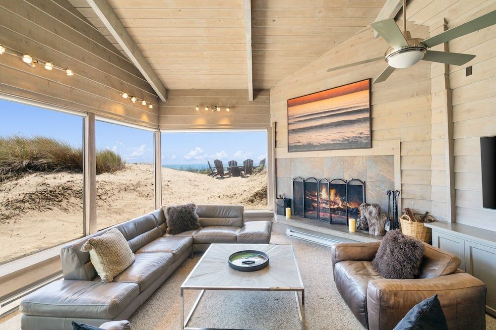 Oceanfront Retreat on Pajaro Dunes Beach - Watsonville - Wohnzimmer