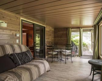 Lake Macbride Cabin & State Park! Near Amana Colonies, Iowa City & Cedar Rapids - Solon - Living room