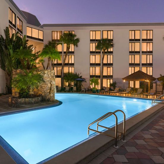 Pool view of DoubleTree by Hilton Fort Myers at Bell Tower Shops