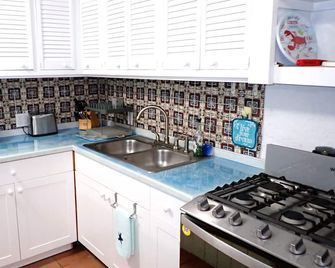 Hidden by beautiful palm and flamboyant trees but close to restaurants & stores - Christiansted - Keuken