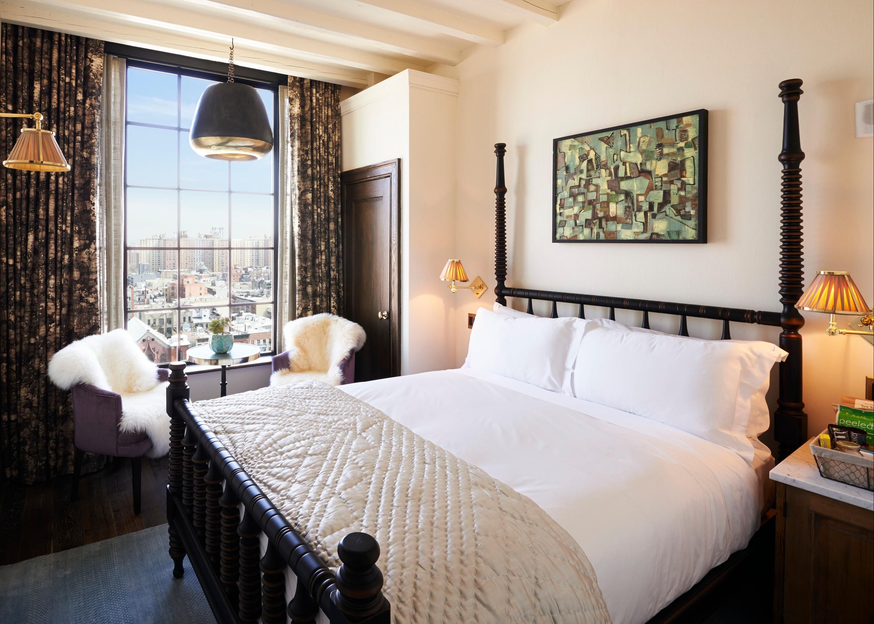 Bedroom view of The Ludlow Hotel