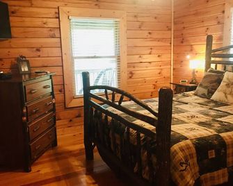 Moose Tracks Lodge on Johnson Lake- Gated Community-Cabin has Hottub - Rising Fawn - Bedroom