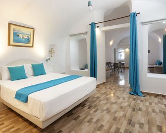 Church & Cave - Santorini Private Residences - Mesaria - Спальня