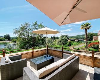Cottage L'enea Terrasse, Penthouse River View, Family Treat With Pool & Gardens - Saint-Cyprien - Balcony