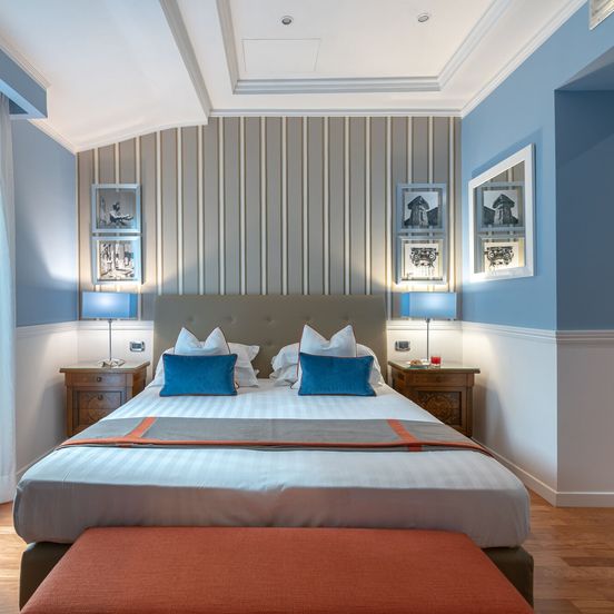 Bedroom view of Palazzo Turchini