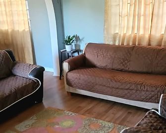 Lush mountain views in a quiet area on island. Only 20 mins to Magens Beach. - Saint Thomas Island - Living room