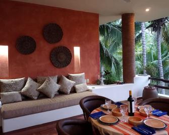 Beautiful contemporary beach view condo - La Manzanilla - Sala de estar