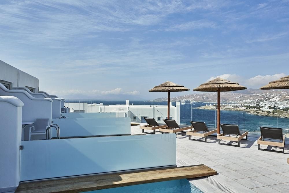 Grand Beach Hotel - מיקונוס - מרפסת