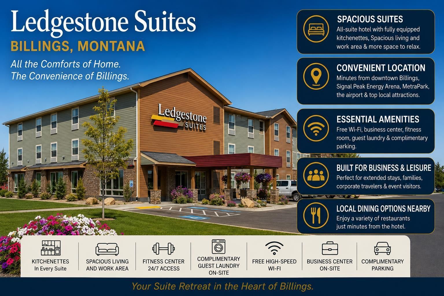 Ledgestone Suites Hotel Billings - בילינגס - בניין