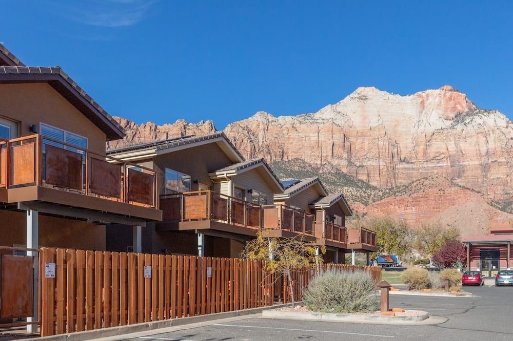 Outdoors view view of Townhome 5 in Springdale, at Zion National Park