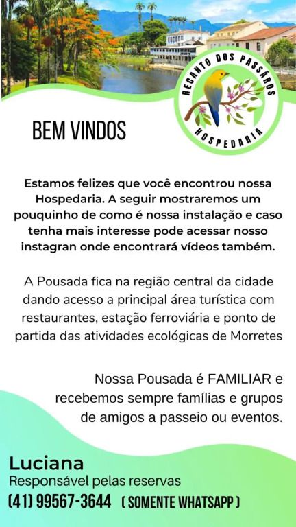 Pousada Recanto dos Pássaros - Morretes
