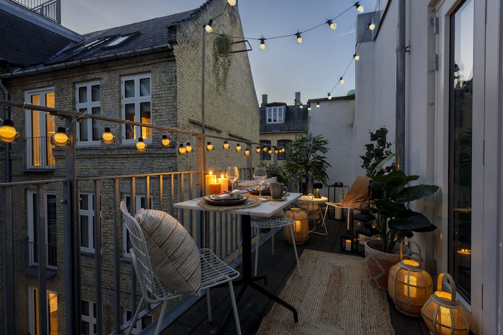 Leaves 2- Chic Apt for 8 persons in Central Copenhagen - Copenhague - Balcón