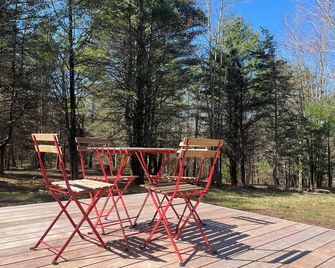 Catskills Cozy Hollow - Luxurious secluded A-frame in peaceful forest. - Prattsville - Patio