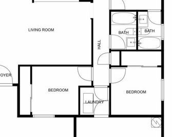 Newly Renovated Modern Cozy 3-bedroom home in El Mirage AZ - El Mirage - Floorplan
