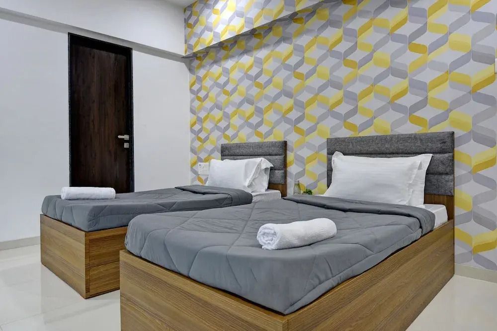 Hsquare Service Apartment Goregaon - Mumbai - Slaapkamer