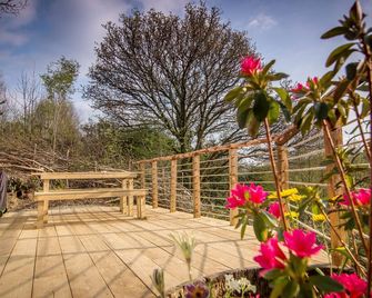 Ceridwen Glamping, Double decker Bus and Yurts - Llandysul - Patio
