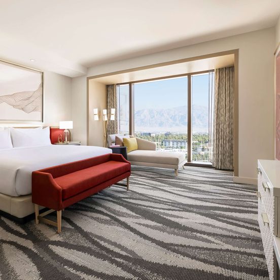 Bedroom view of Conrad Las Vegas at Resorts World