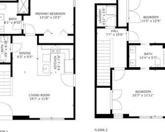 Hart Suite Buyout 2 by Avantstay Two Nashville Town Houses w/ Stunning Amenities & Design - Nashville - Floorplan