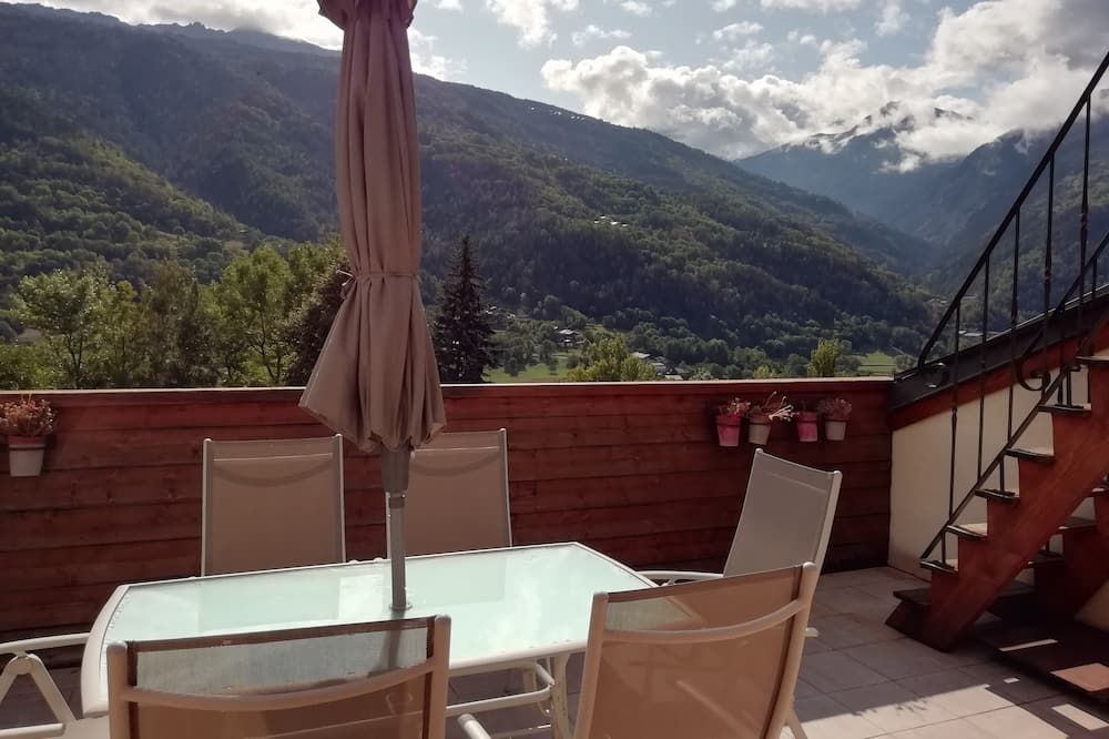 A la Bouge'Hôtes - La Plagne-Tarentaise - מרפסת