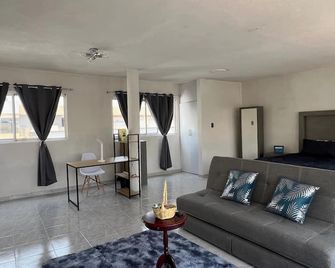 Encantador Estudio Céntrico con Terraza Privada - Tlaxcala - Sala de estar