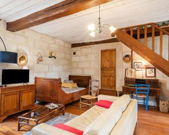 La Pierre Blanche - Grande Maison Authentique - Neuville-sur-Ailette - Sala de estar