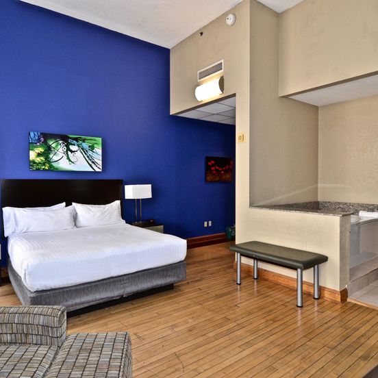 Bedroom view of Holiday Inn Express Cleveland Downtown