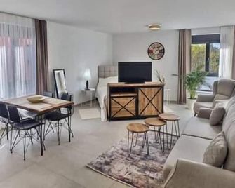 Ultra comfortable bright studio near the center of Basel - Saint-Louis - Living room
