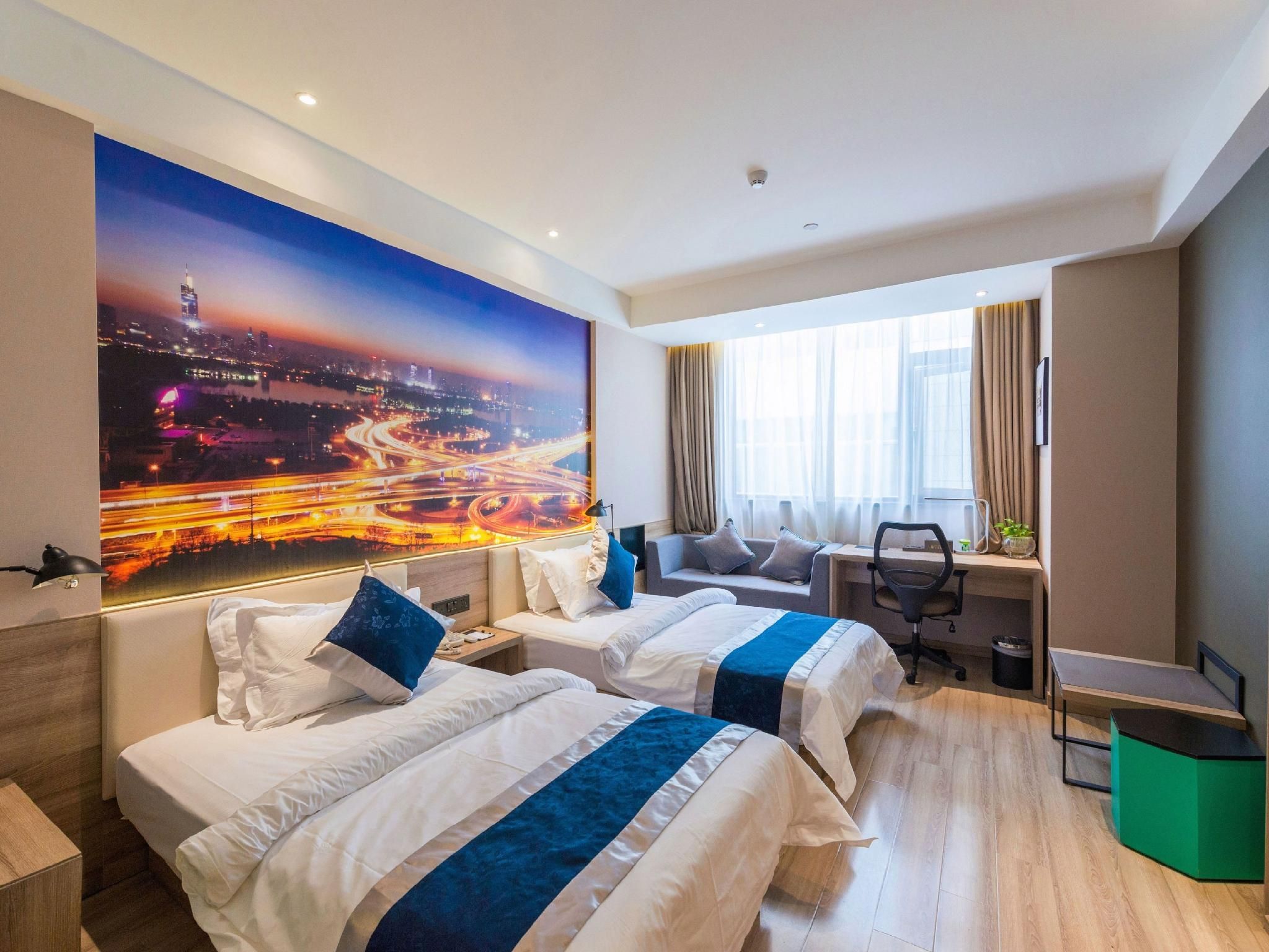 Hanting Premium Hotel Youjia Nanjing Olympic Sports Center - נאנז'ינג - חדר שינה