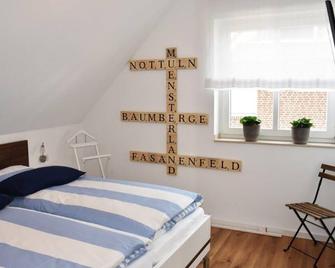 Ferienwohnung Fasanenfeld, 1-2 Pers - Nottuln - Schlafzimmer