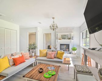 Riverside New Magnolia Springs Home with Dock, Beach - Foley - Living room