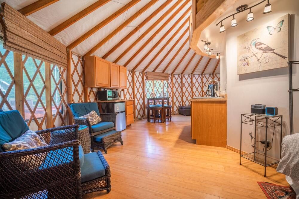 Glamping Yurt at the Strawhouse
