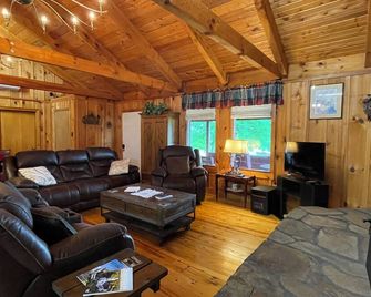 Cozy 2bedroom mountain cabin on 18 acres near the Appalachian Trail - Chilhowie - Sala de estar