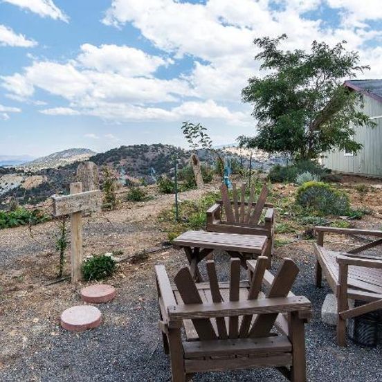 Patio view of Virginia City Inn