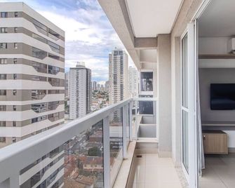 Charmosos Flats No Setor Bueno Txp - Goiânia - Balcony
