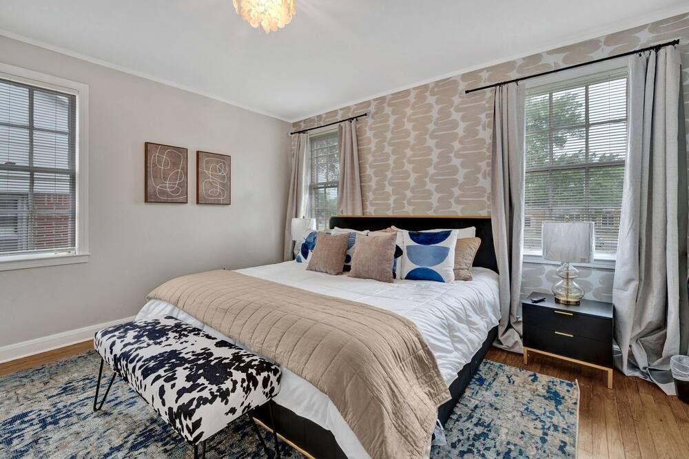 Southern Serenity 3br Stylish Memphis Oasis - ממפיס - חדר שינה