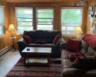 Updated Camp- 5 min to Old Forge, 1st Lake views - Old Forge - Living room